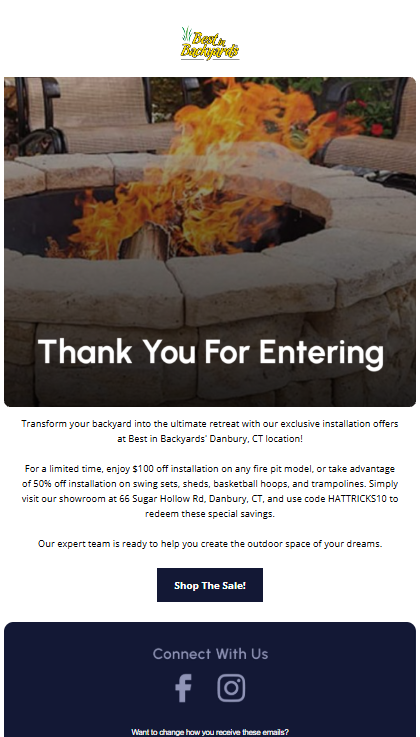 NY Digital Awards Winner - Best in Backyards x Danbury Hat Tricks