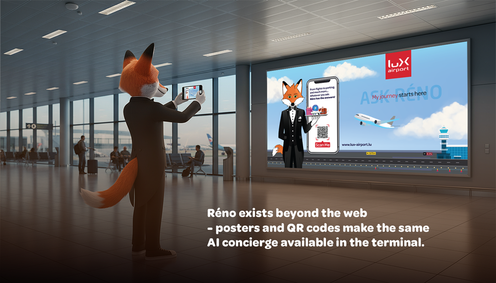NY Digital Awards Winner - Réno — Luxembourg Airport’s AI Concierge