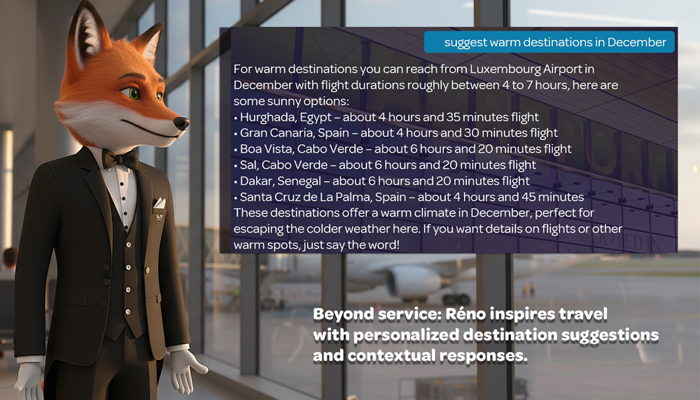 NY Digital Awards Winner - Réno — Luxembourg Airport’s AI Concierge
