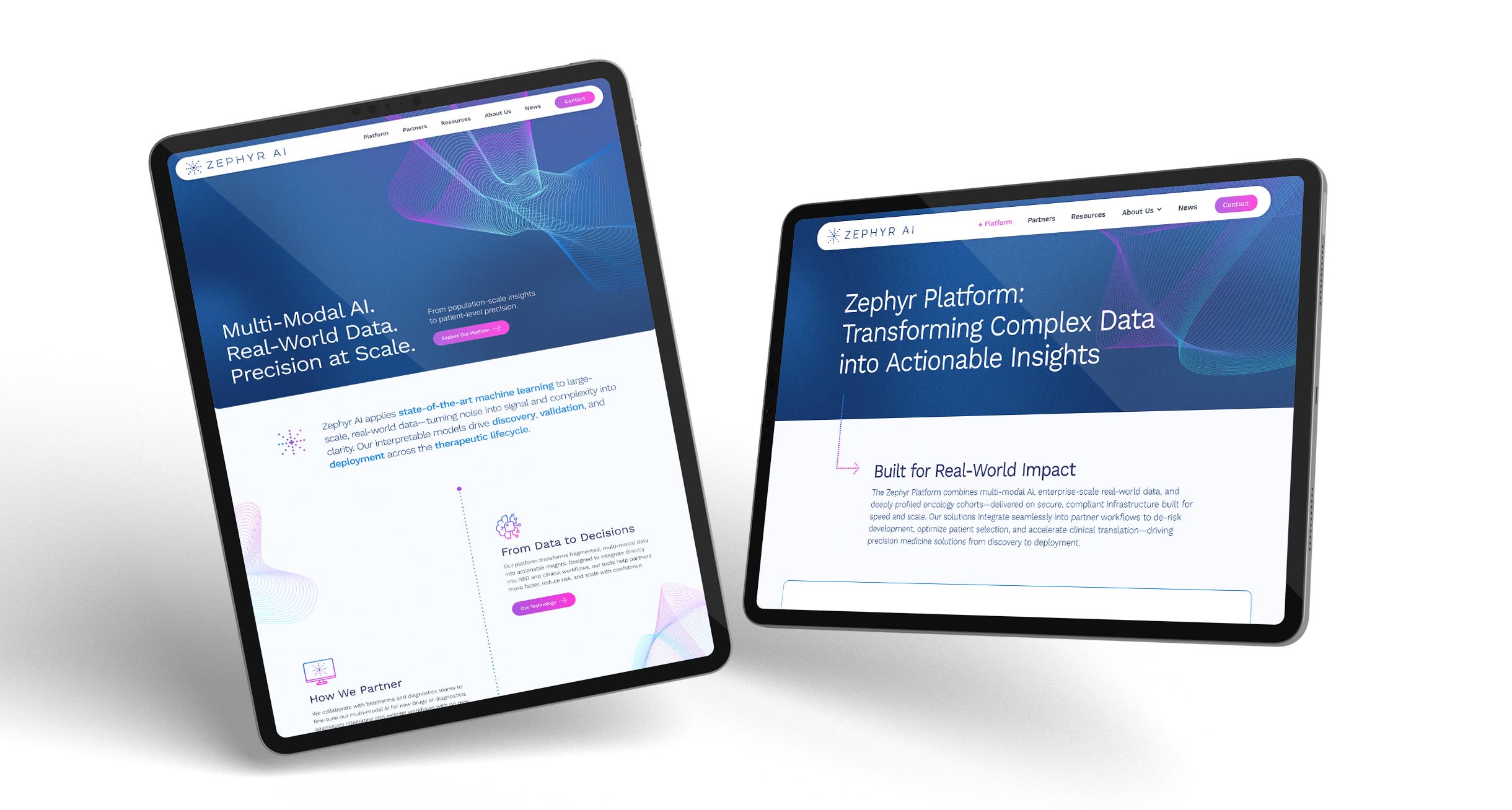 NY Digital Awards Winner - Website for Zephyr Bio