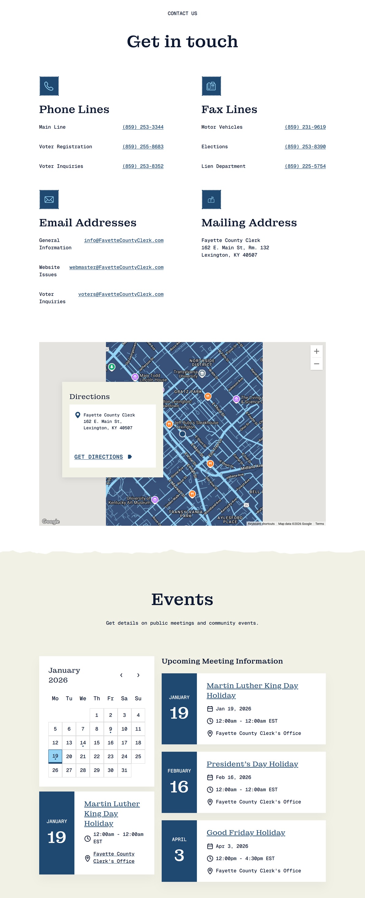 NY Digital Awards Winner - Website Redesign for Fayette County