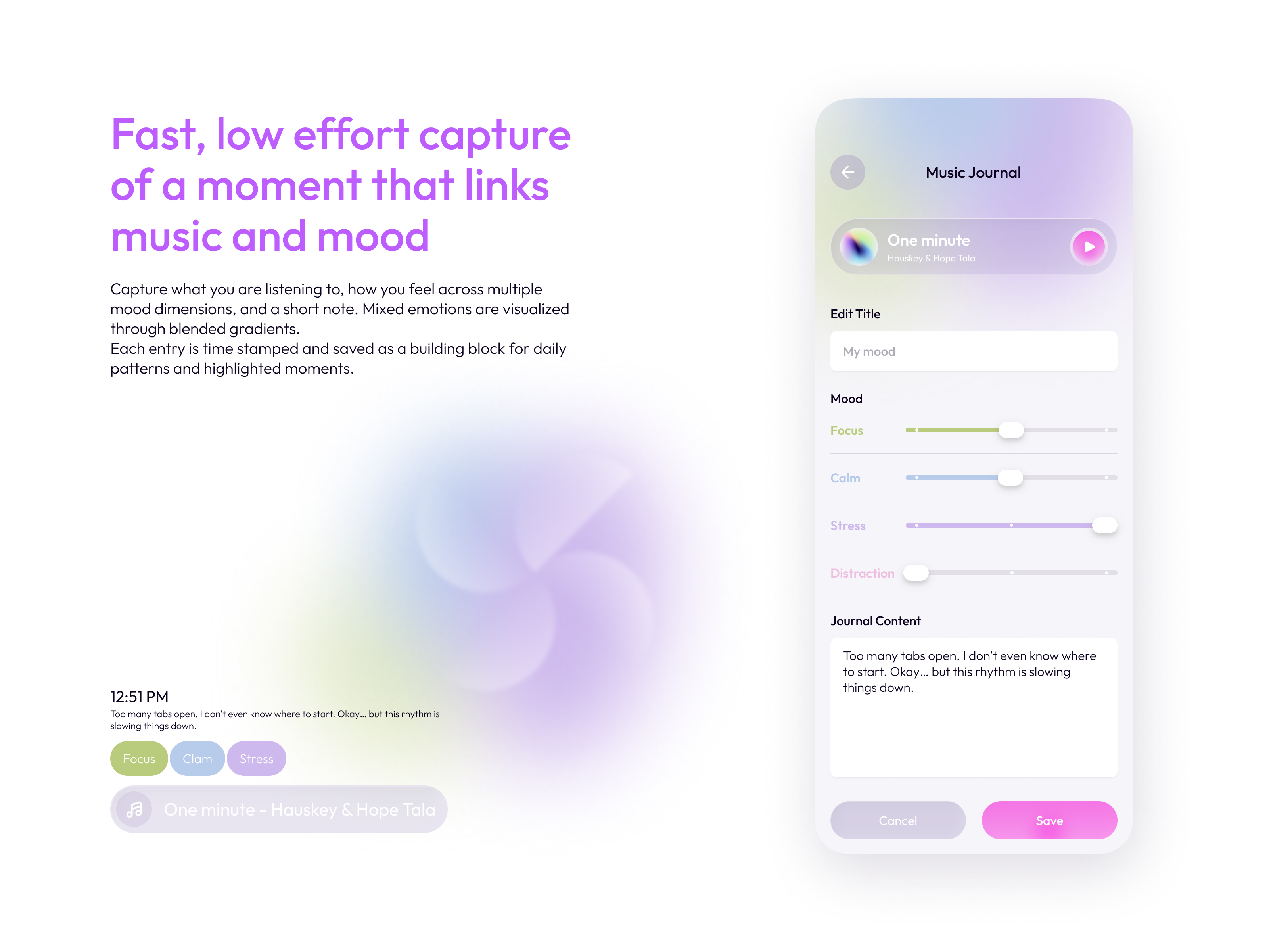 NY Digital Awards Winner - Aurora: A Music-Based Emotional Support App for ADHD Brains 