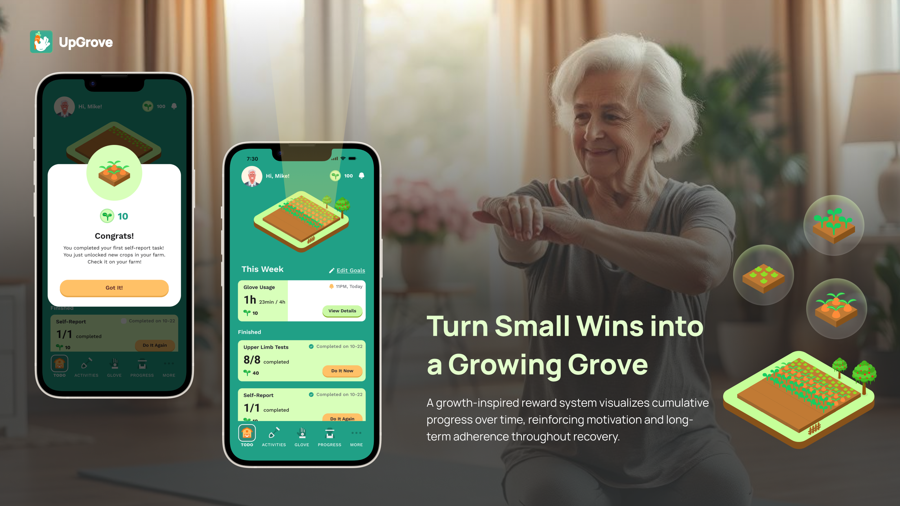 NY Digital Awards Winner - UpGrove: A Gamified Upper-Limb Self-Assessment System