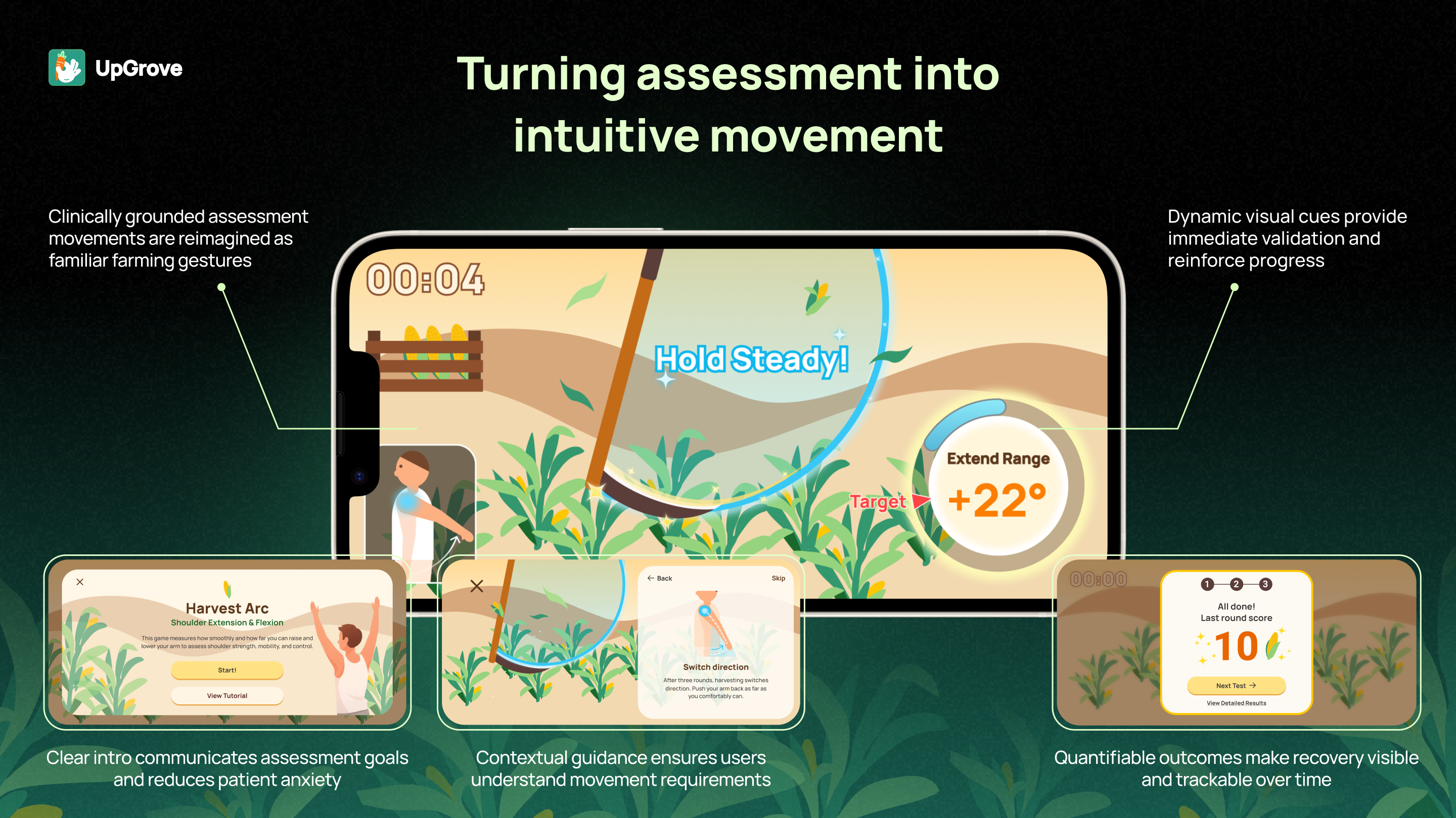 NY Digital Awards Winner - UpGrove: A Gamified Upper-Limb Self-Assessment System
