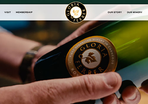 NY Digital Winner - WineGlass Marketing - Gloria Ferrer Winery Website